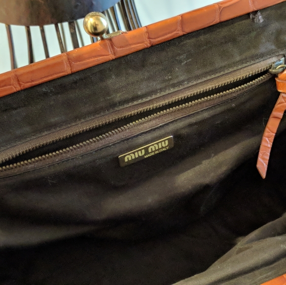 MIU MIU crocodile eachpurse - Picture 7 of 8